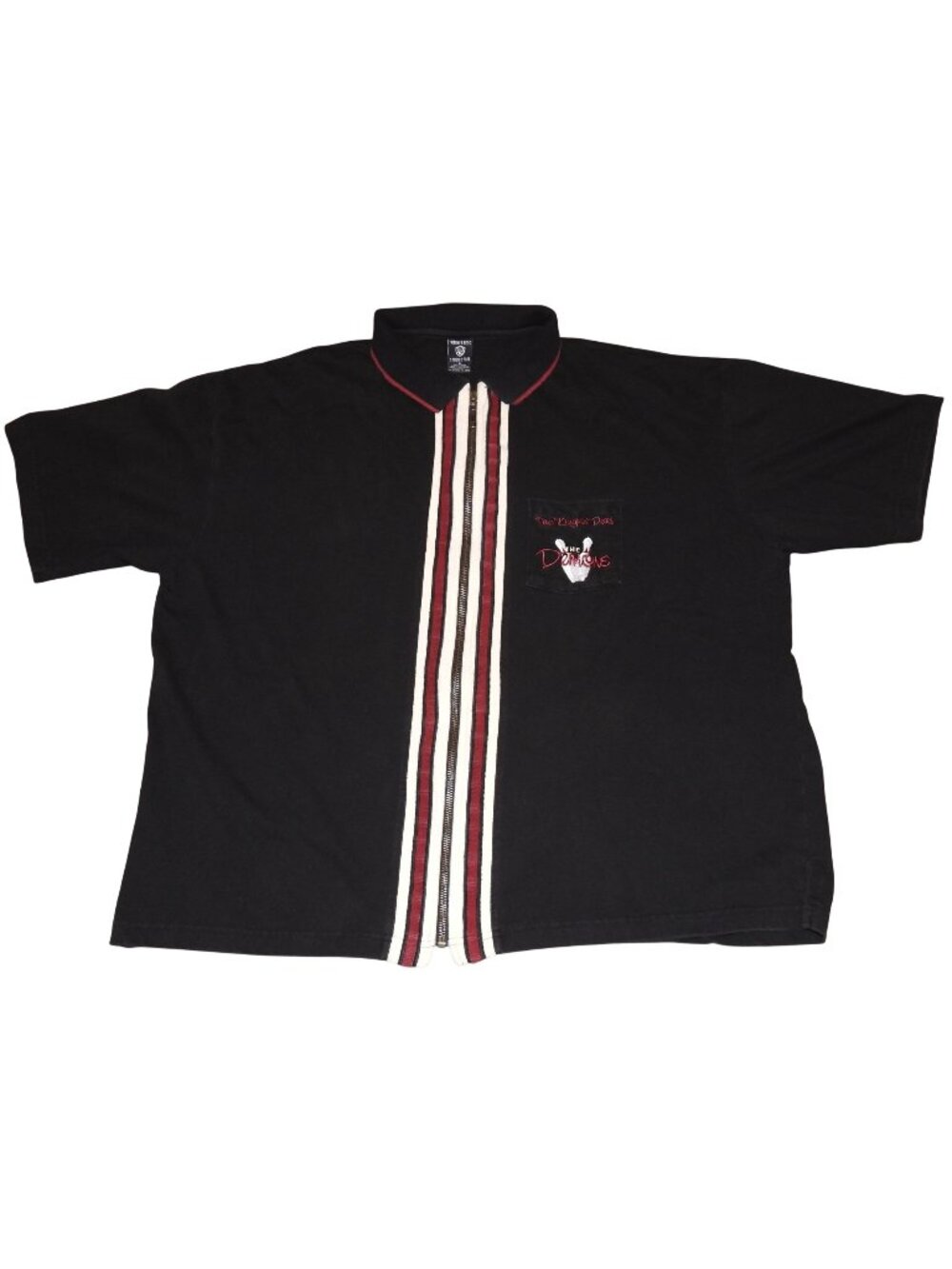 Vintage 1996 Taz Kingpin Devil The Demons Warner Bro Studios Bowling Shirt XL